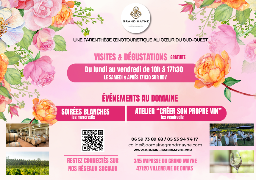Soirée Blanche du Gra ... - Crédit: Domaine Grand Mayne 2026 | CC BY-NC-ND 4.0
