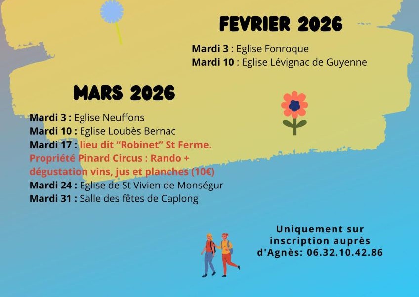 Rando marche sportive autour de Duras