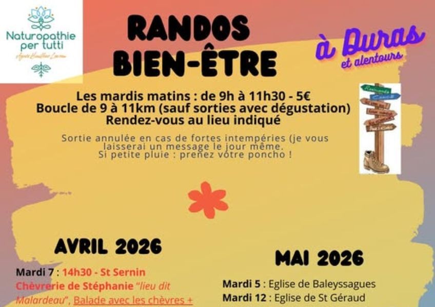 Rando marche sportive autour de Duras