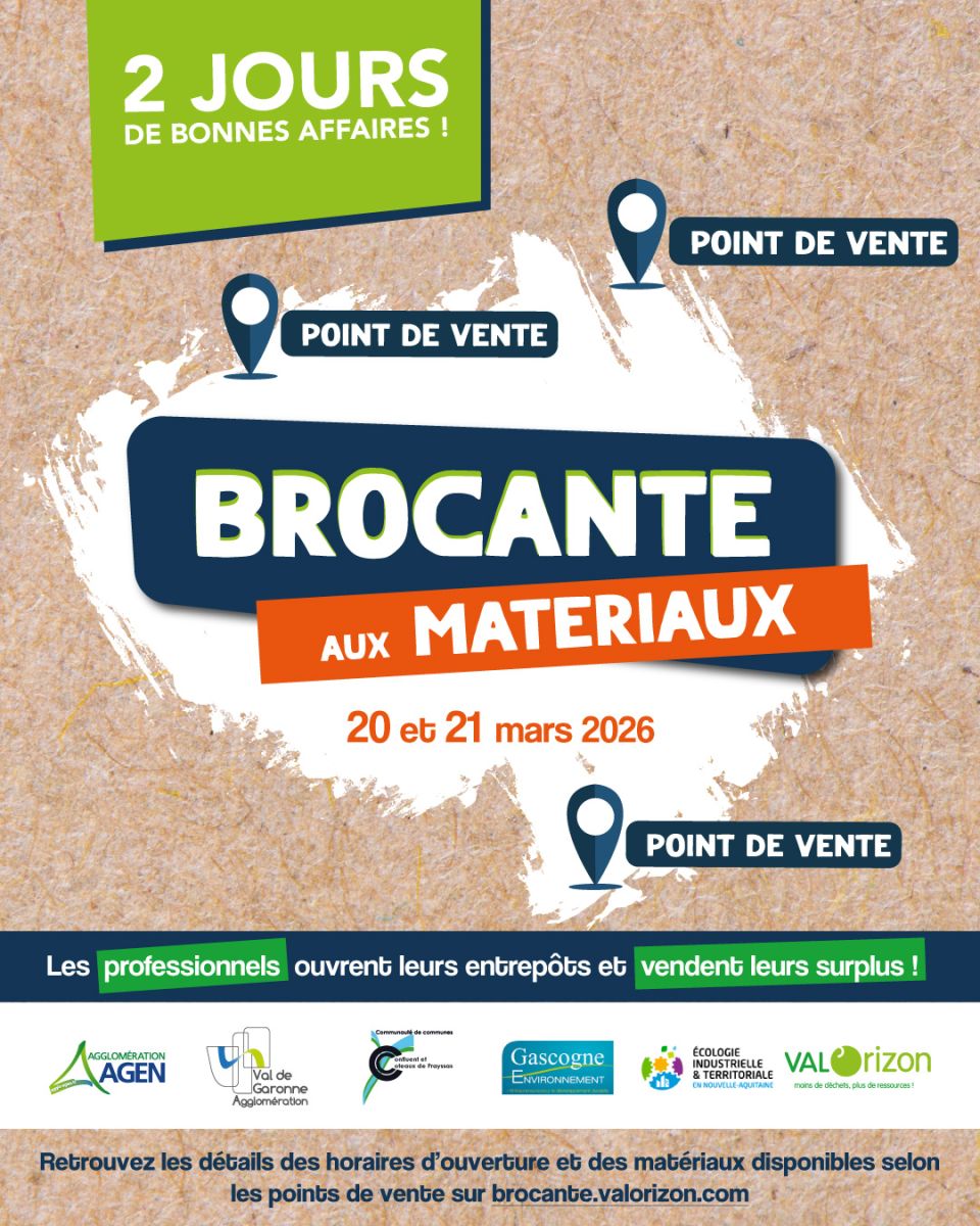 Brocante aux matériaux