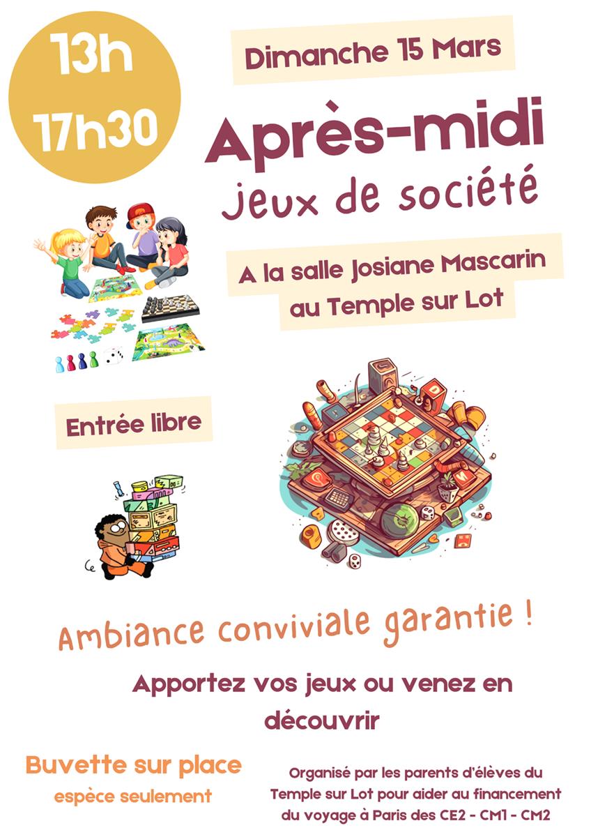 Après-midi jeux de société