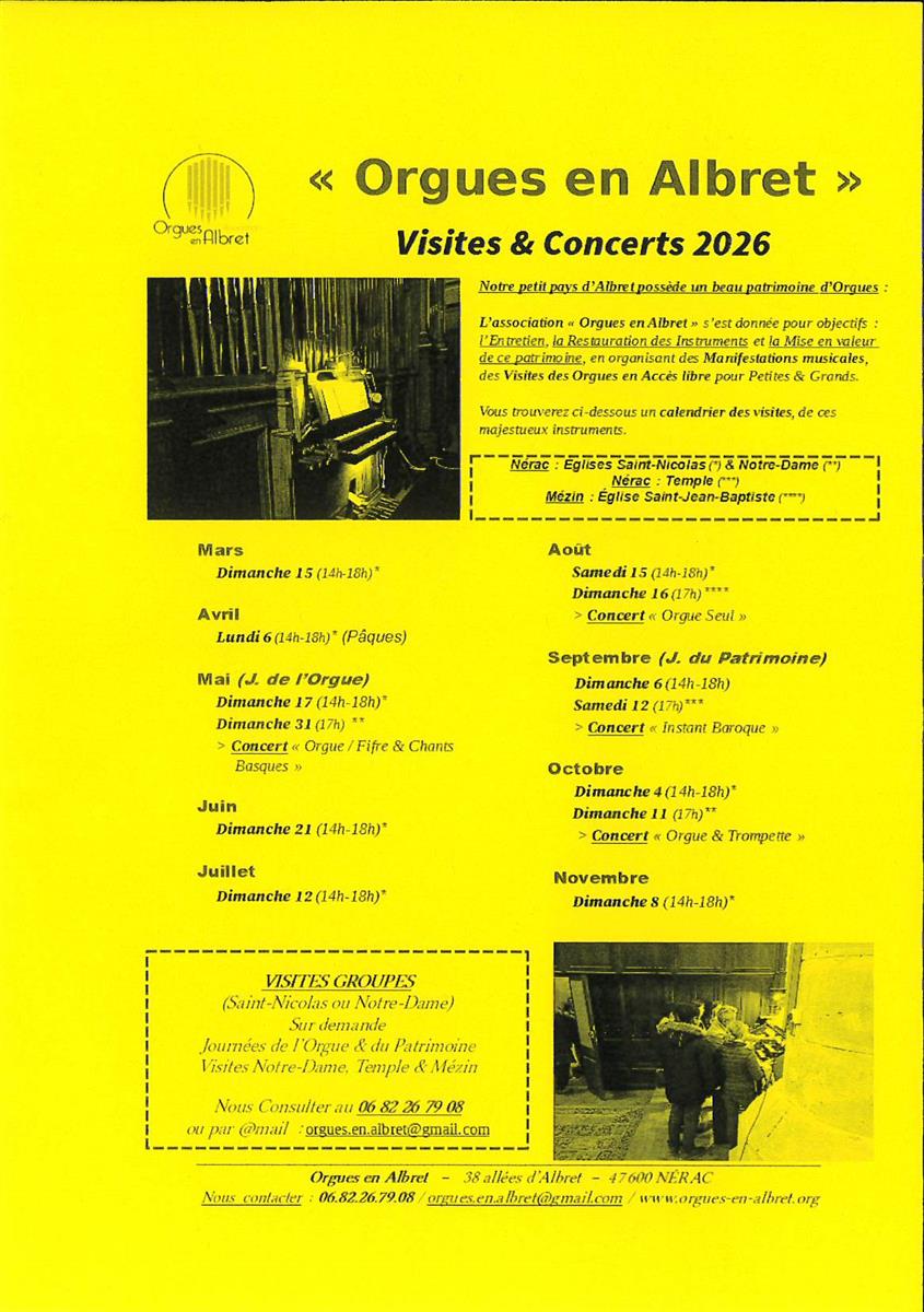 Orgues en Albret - "Duo Horme" - Concert orgue ...