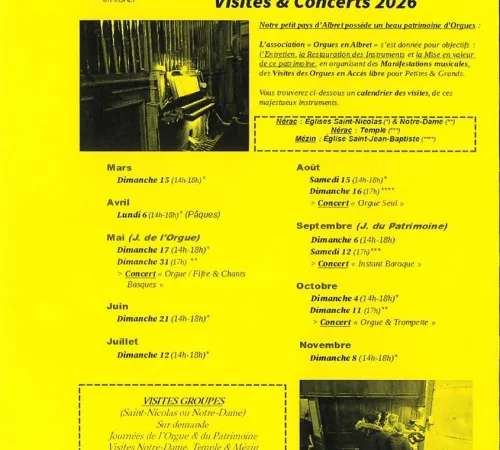 Orgues en Albret - Visite d'orgue