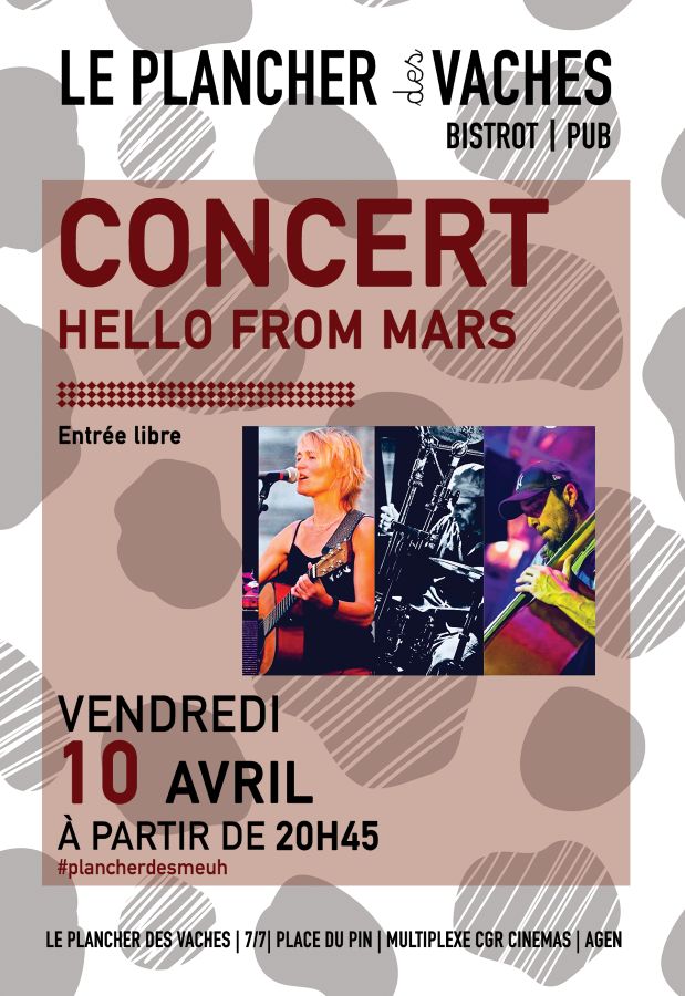 Concert Pop Rock : Hello From Mars