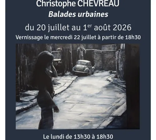 Exposition de peintures par Christophe Chevreau