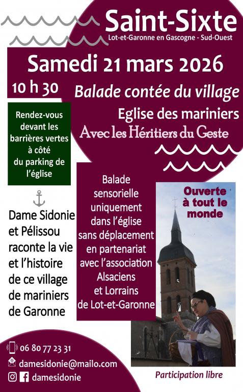 Balade contée du village de Saint-Sixte par Da ...