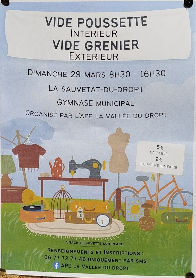 Vide poussette / vide grenier