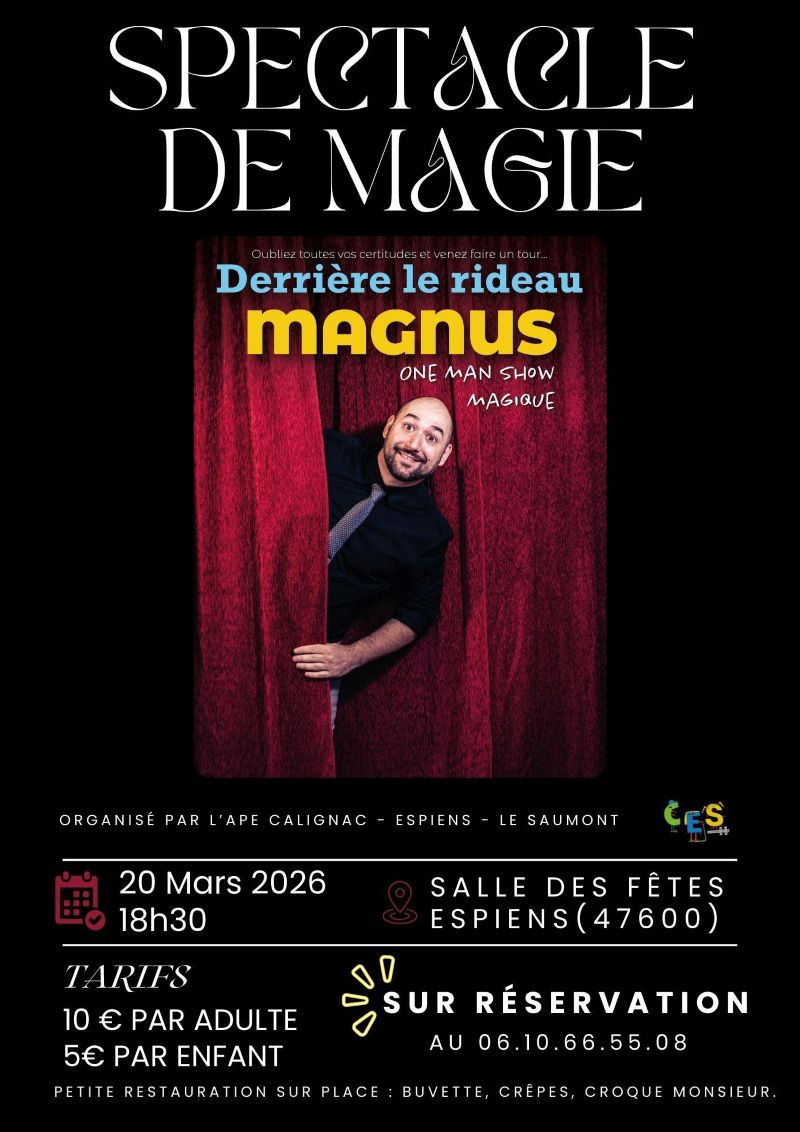 One man show magique avec Magnus