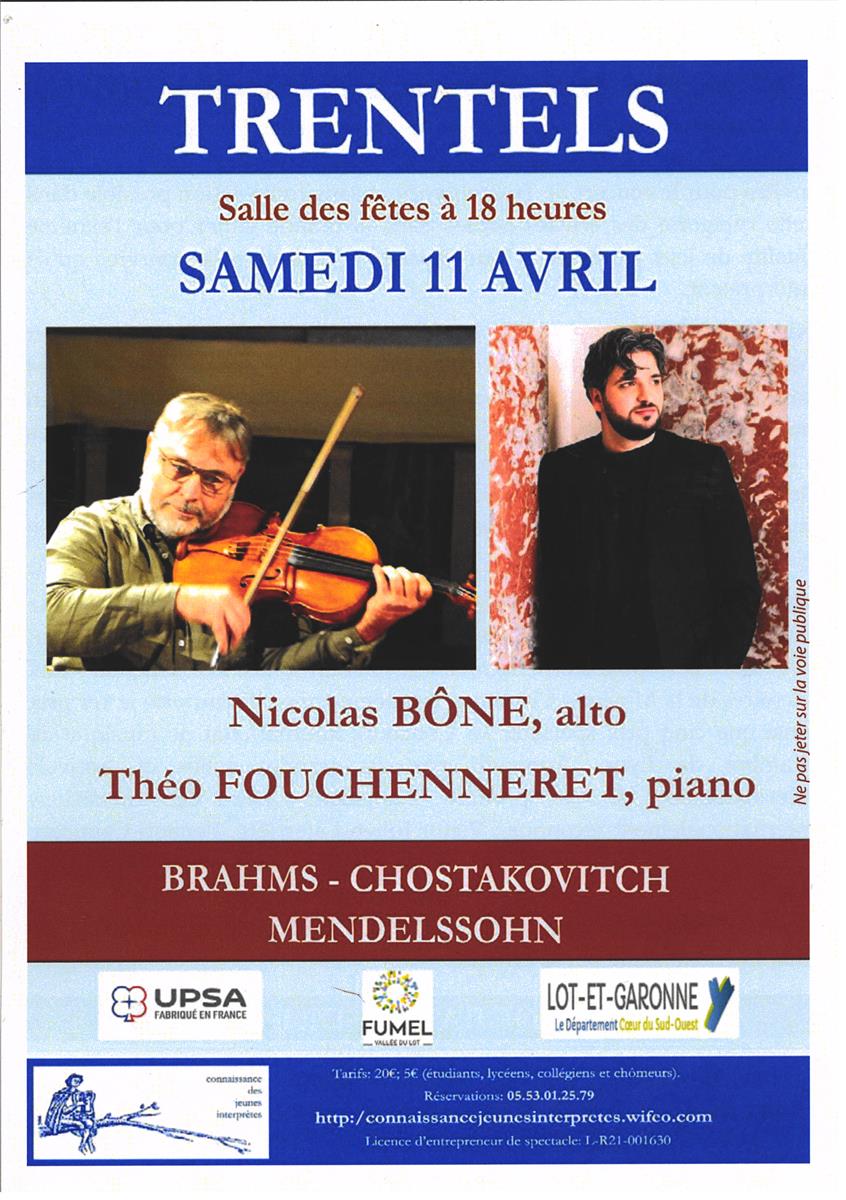 Concert : Brahms - Chostakovitch et Mendelssohn