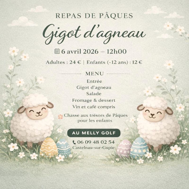 Repas de Pâques au Melly golf