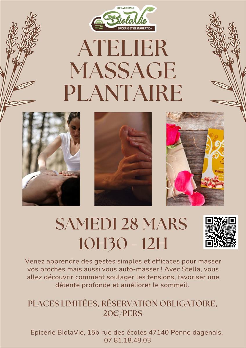 Atelier massage plantaire