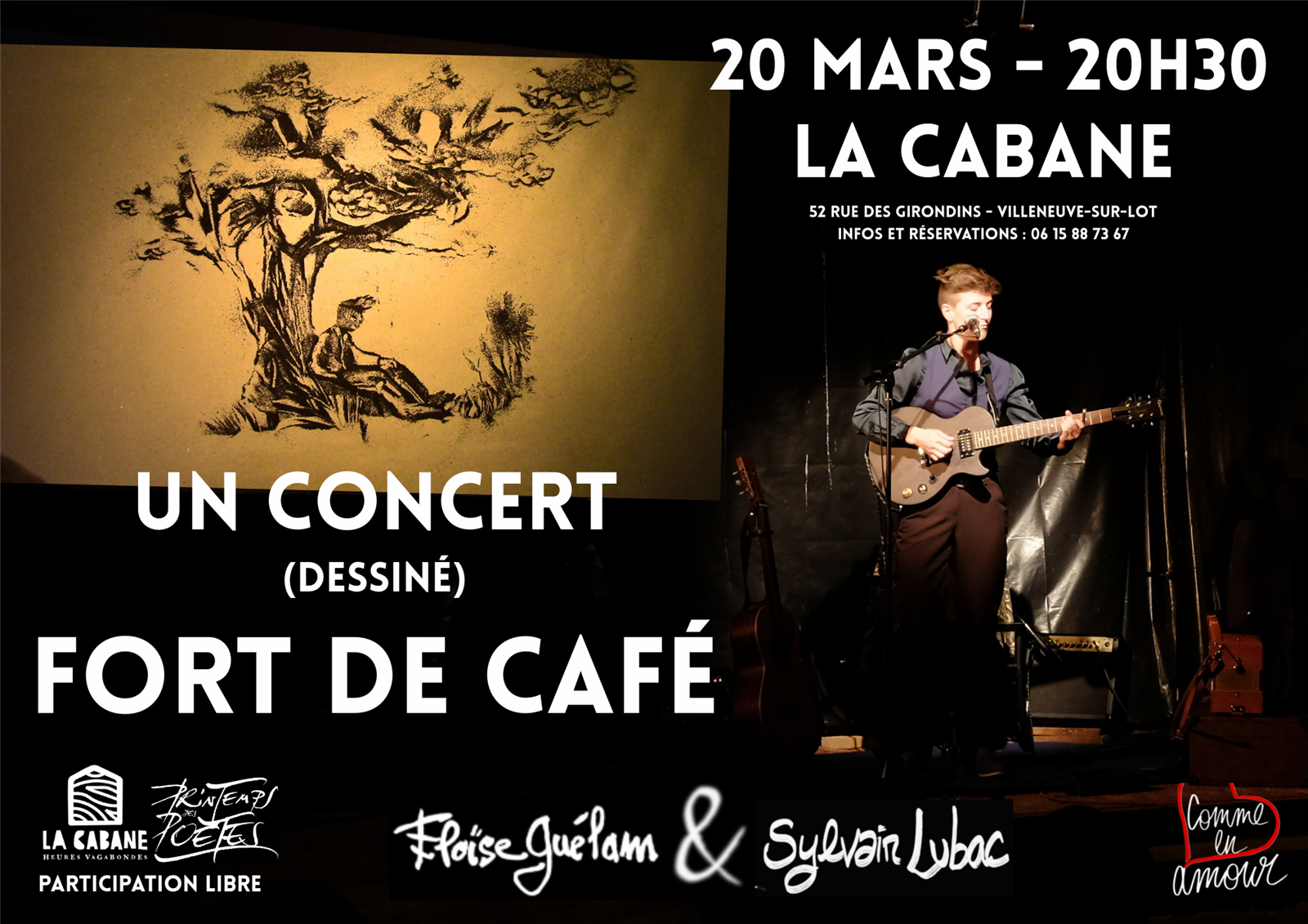 Un concert (Dessiné) fort de café