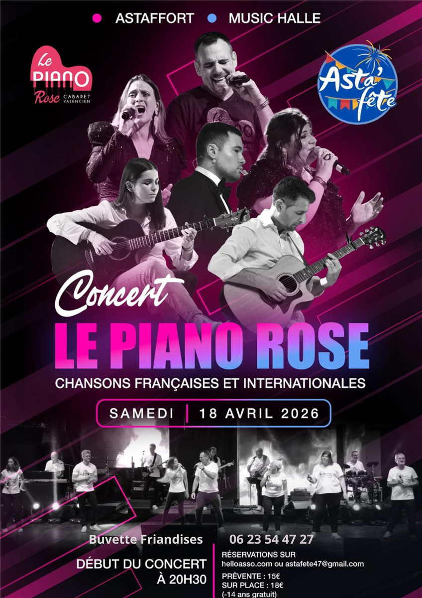 Concert le Piano Rose