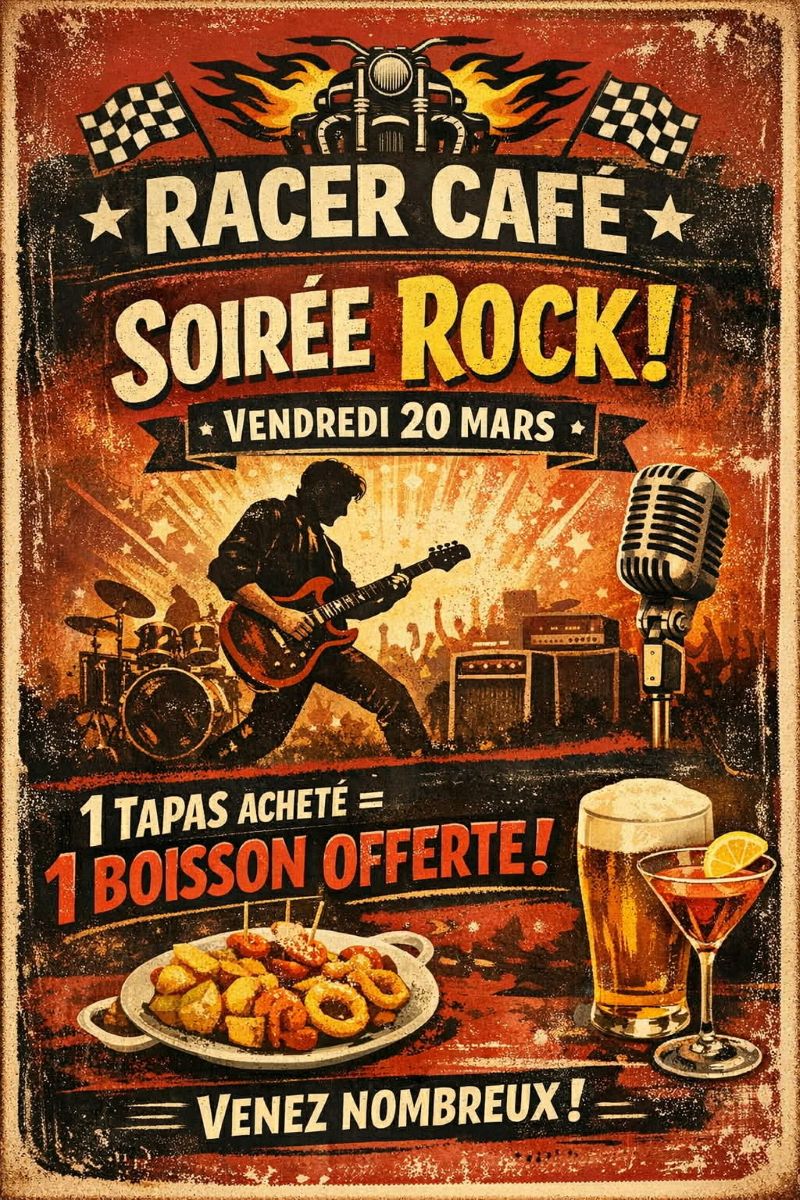 Soirée rock au Racer Café