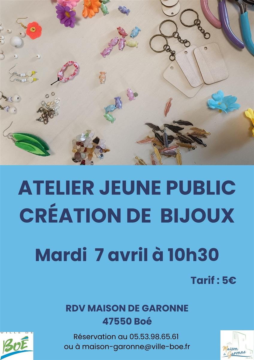 Atelier bijoux nature