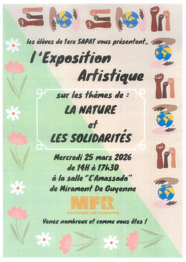 Exposition artistique des élèves de 1ere SAPAT ...