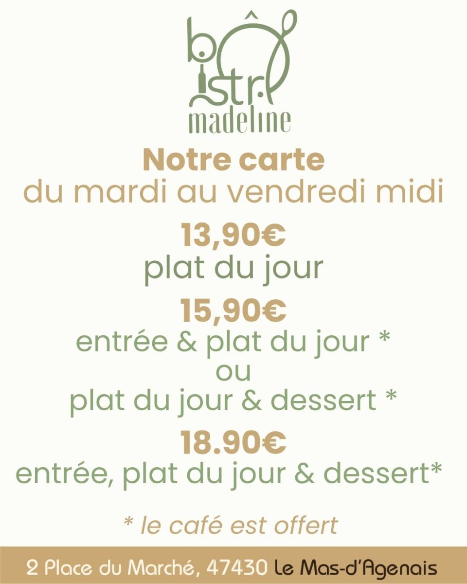 Le rendez-vous gourmand du midi chez Ö Bistro  ...