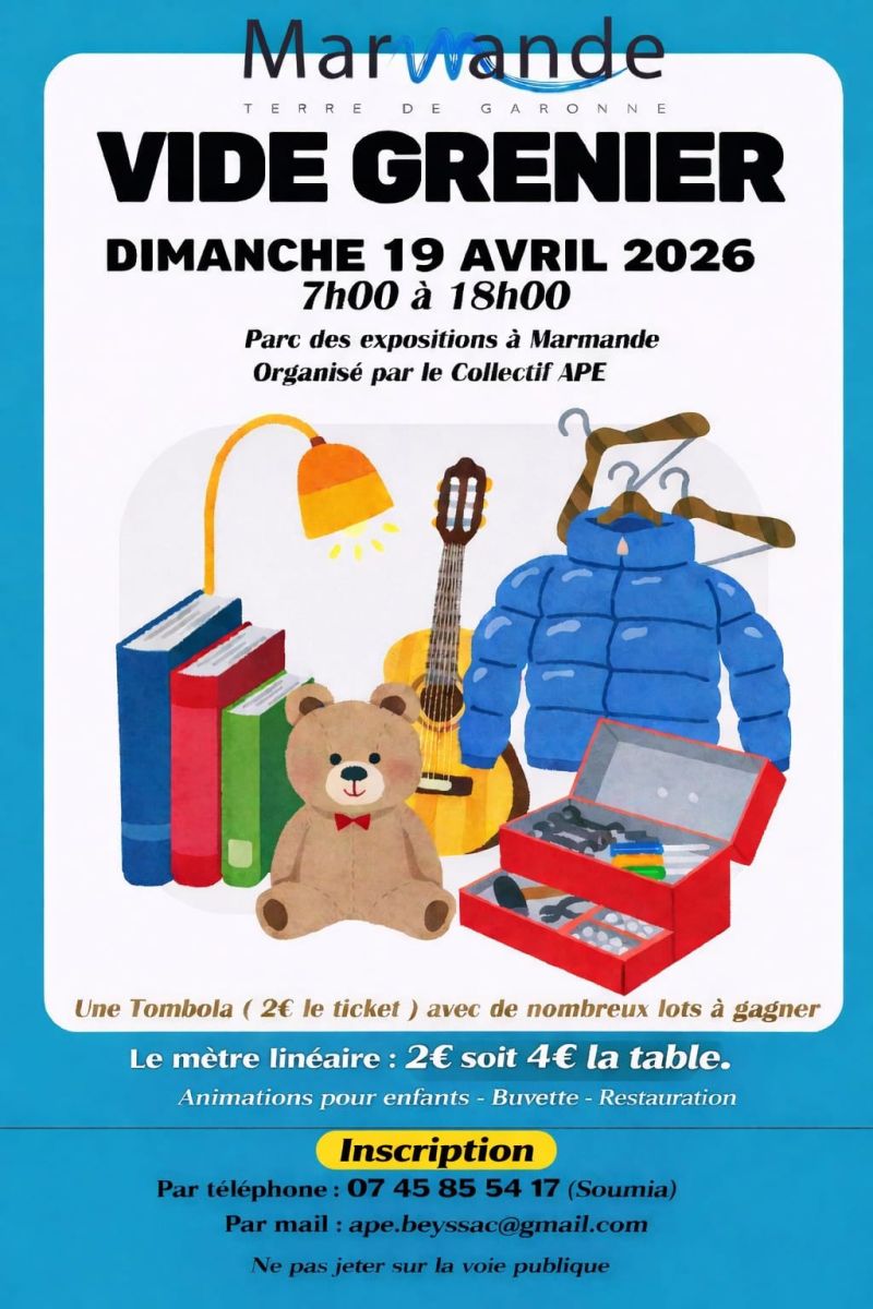 Vide grenier du collectif APE