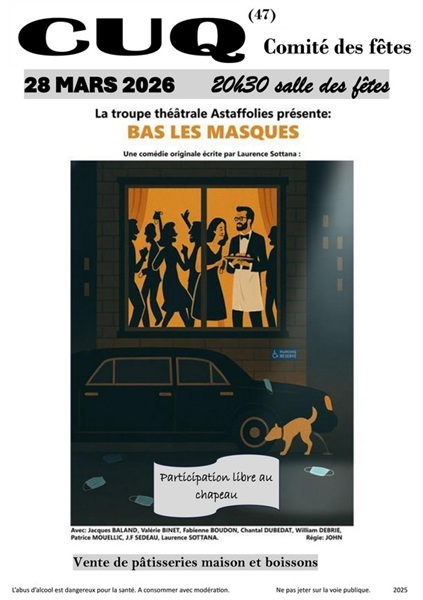 Théâtre : Bas les masques