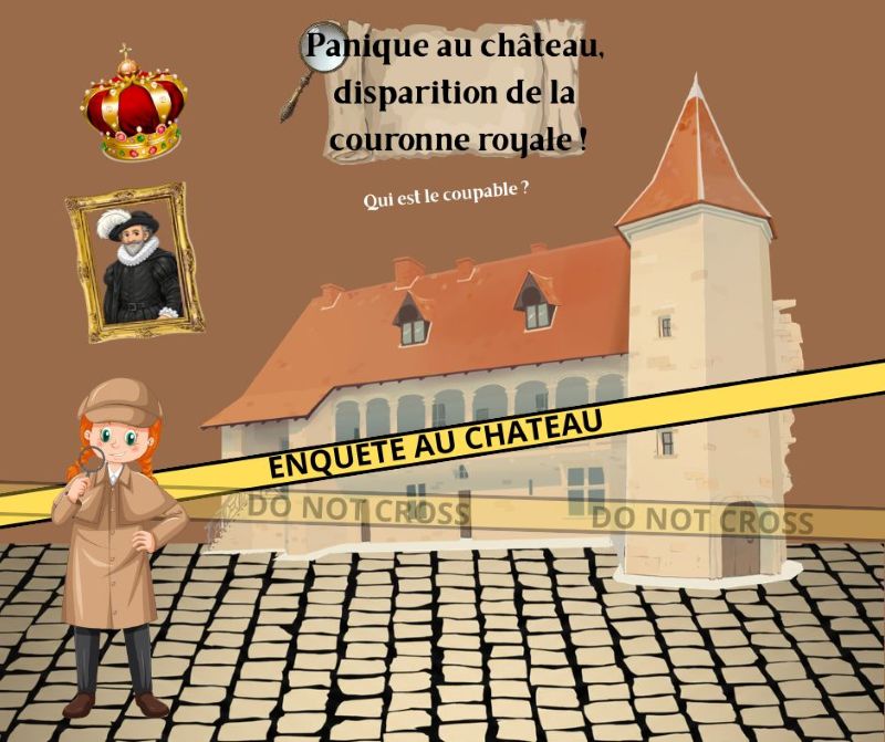 Panique au château, disparition de la couronne ...