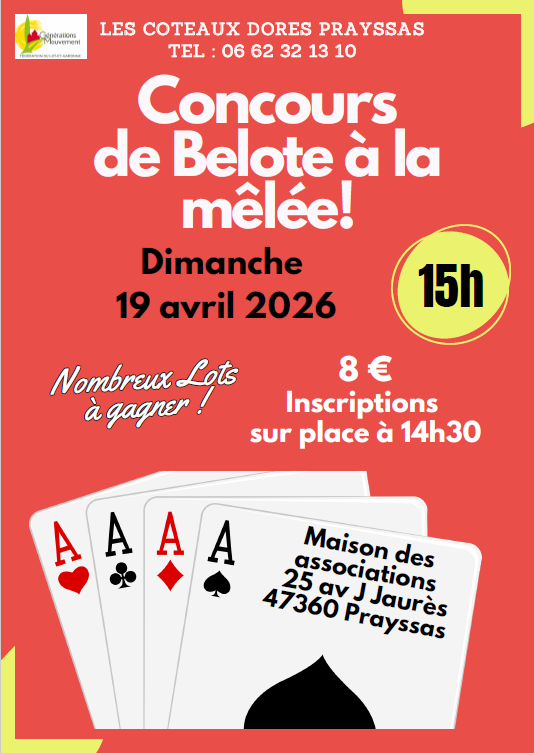 Concours de belote à la mêlée