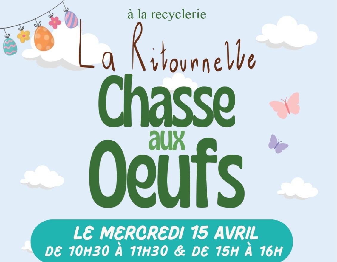 Chasse aux oeufs à la recyclerie La Ritournelle