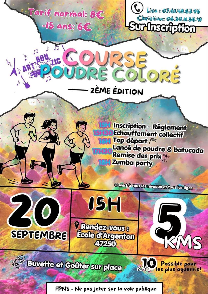 Course poudre colorée ... - Crédit: Art Bou Zic | CC BY-NC-ND 4.0