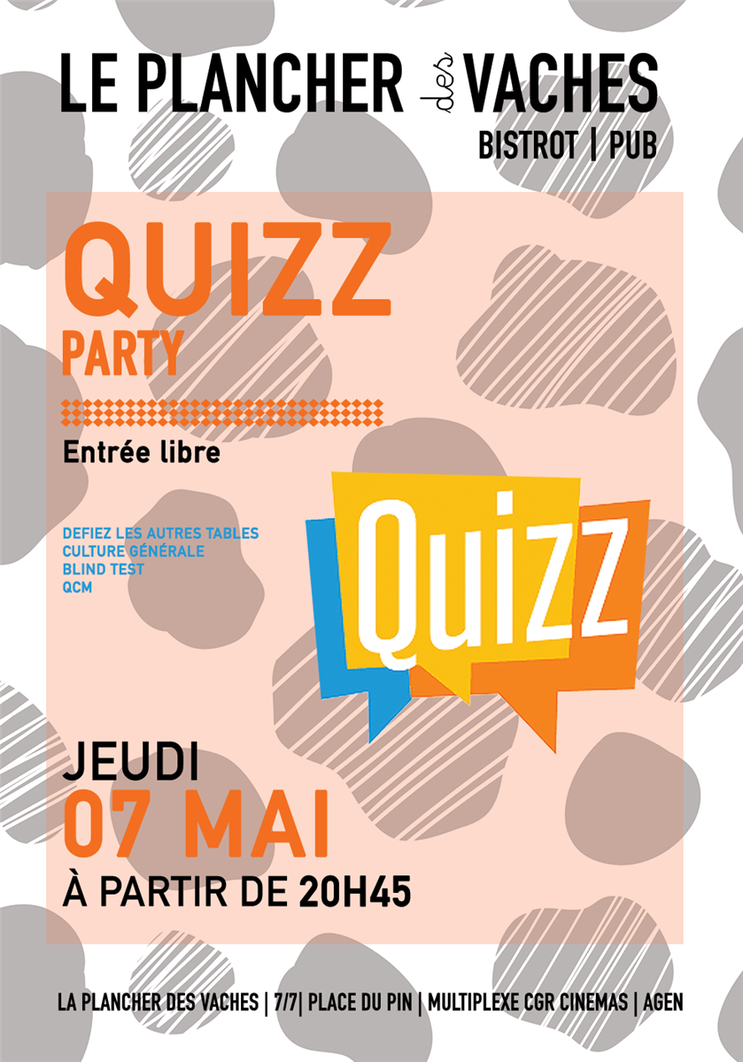 Quizz party au Plancher des Vaches