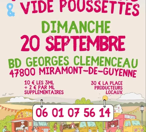 Vide-greniers et vide-poussettes