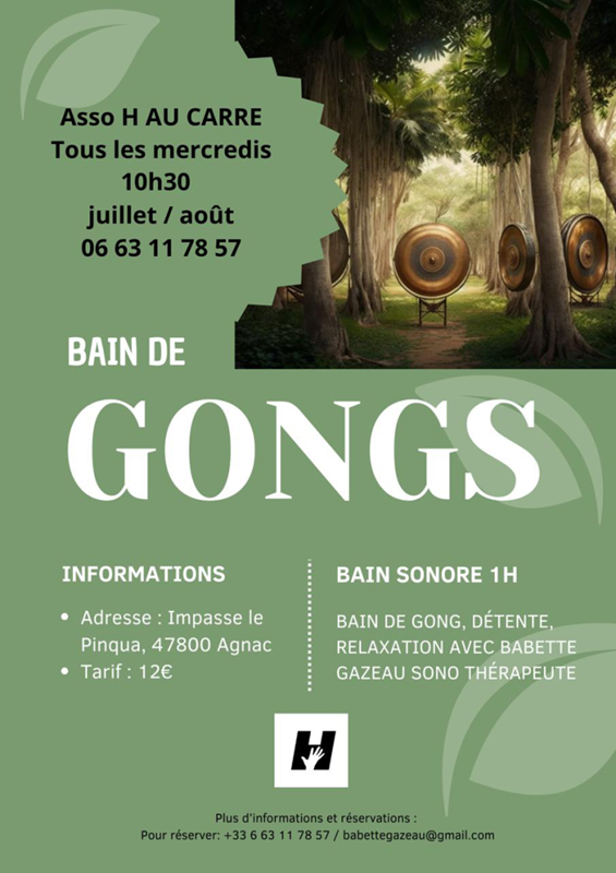 Bain sonore, Bain de gong - Crédit: ©babettegazeau | CC BY-NC-ND 4.0