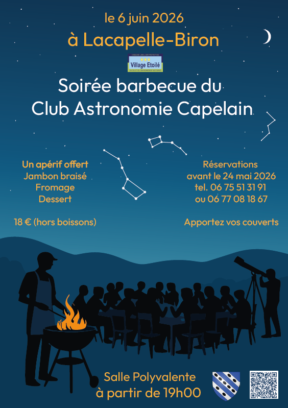 Soirée barbecue du club d'astronomie capelain