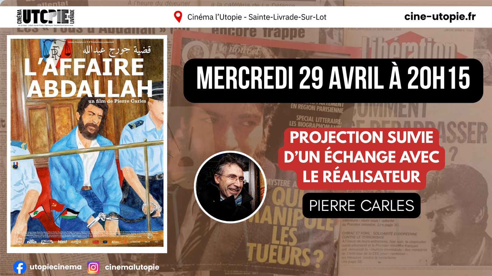 Ciné-Rencontre : L'Affaire Abdallah