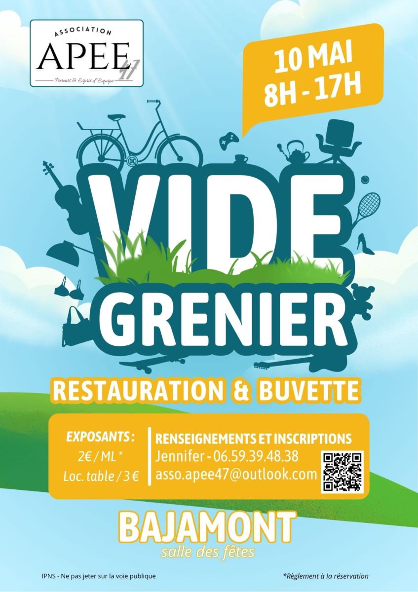 Vide grenier apee
