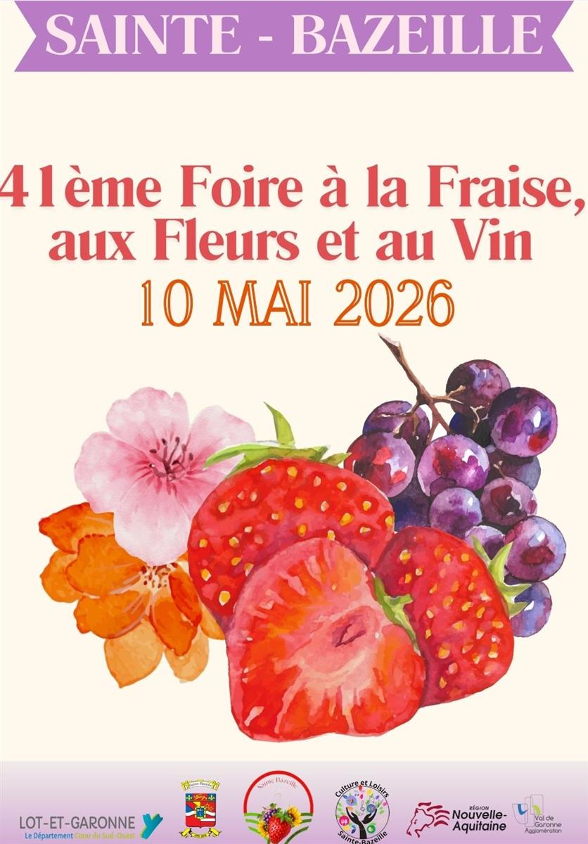 41ème Foire à la Fraise, aux Fleurs et au Vin