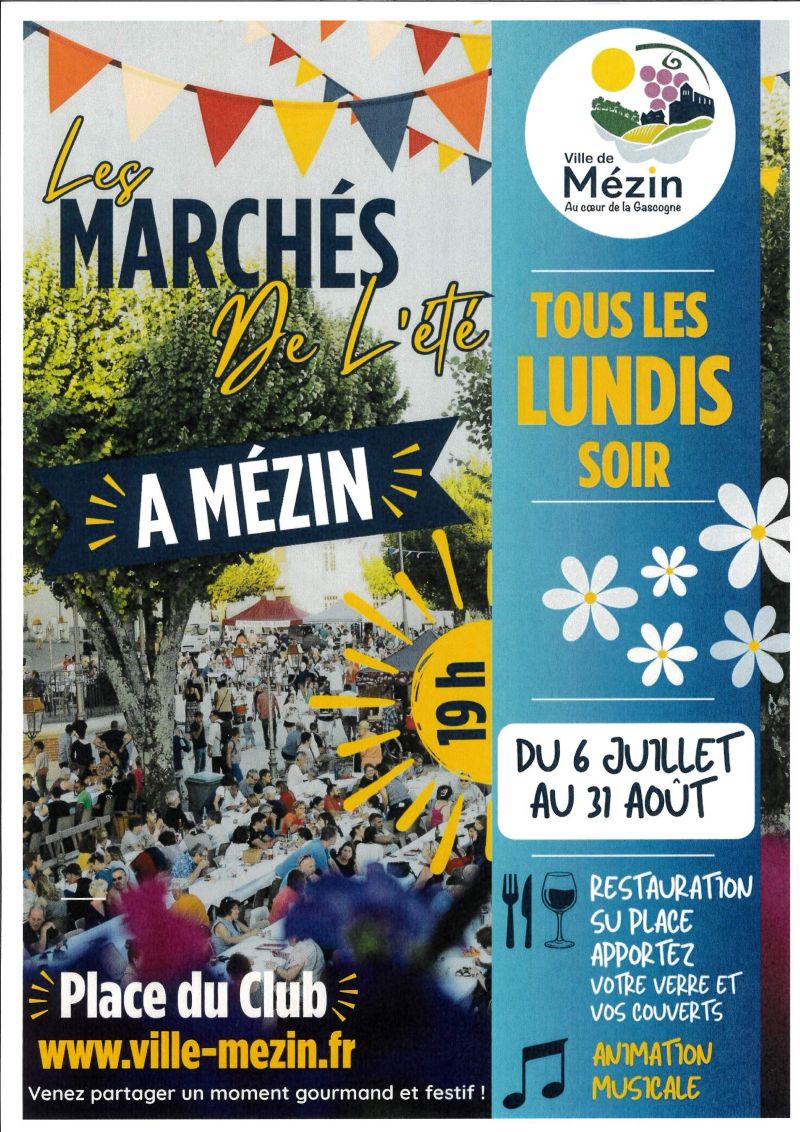 Les Marchés Gourmands ... - Crédit: Mairie de Mézin | CC BY-NC-ND 4.0