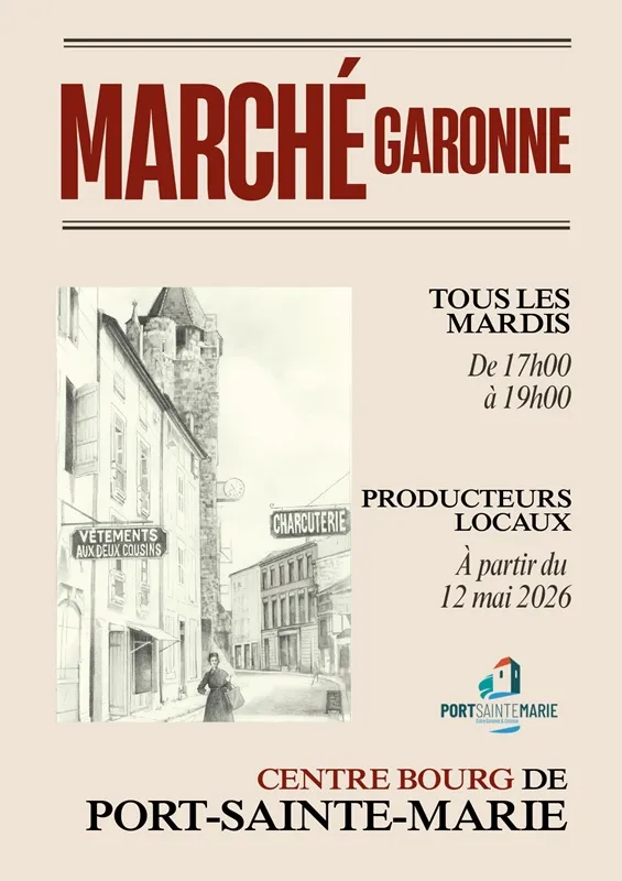 Marché Garonne - Crédit: Mairie Port Sainte Mairie | CC BY-NC-ND 4.0