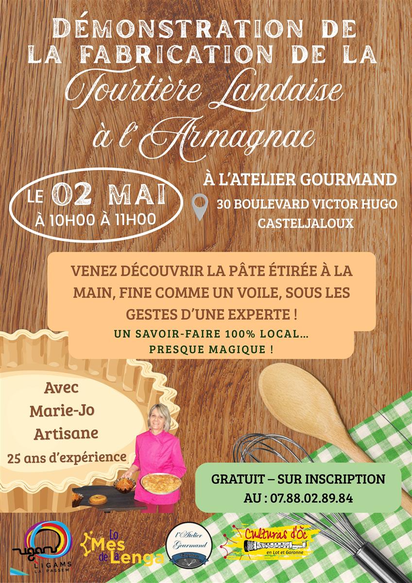 Démonstration de la fabrication de la tourtièr ...