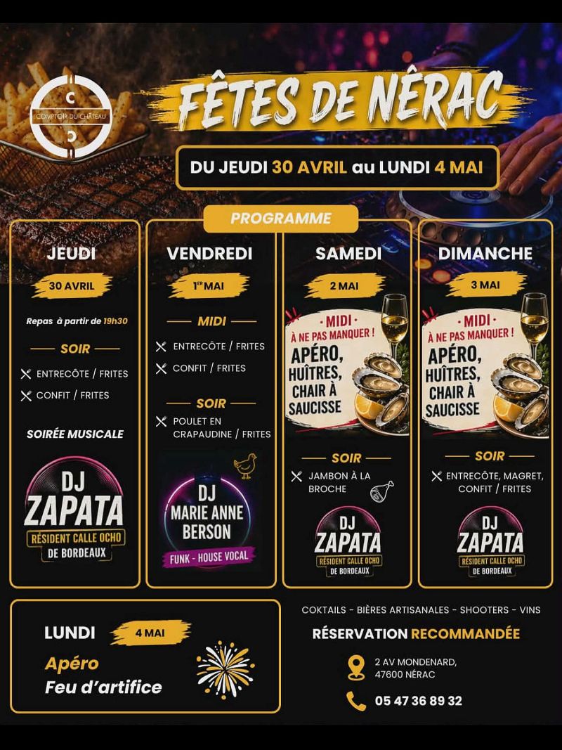 Fêtes de Nérac au Comptoir du château