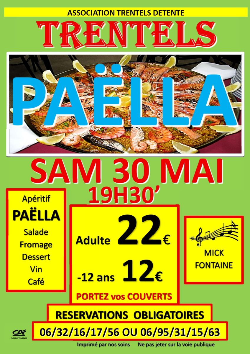 Repas PAËLLA