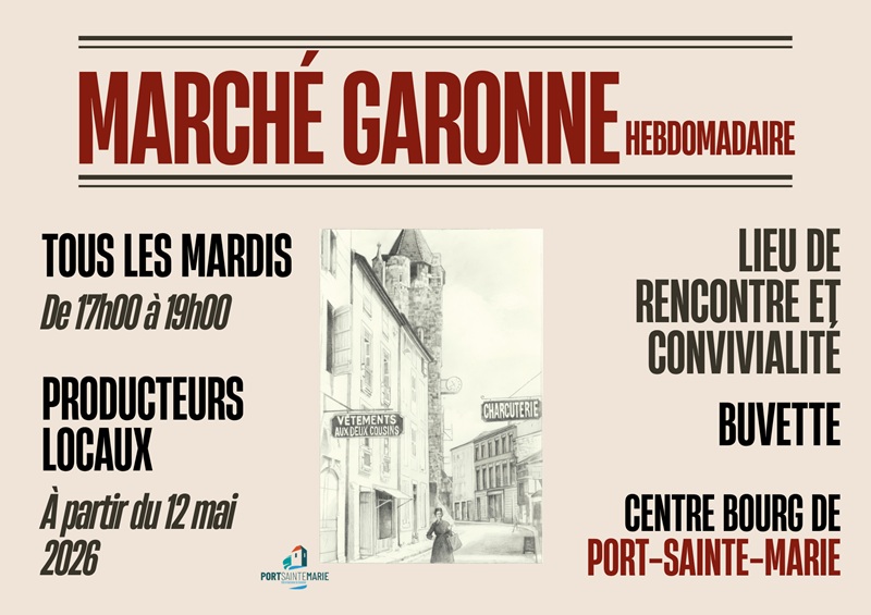Inauguration du Marché Garonne + concert Jazz  ...