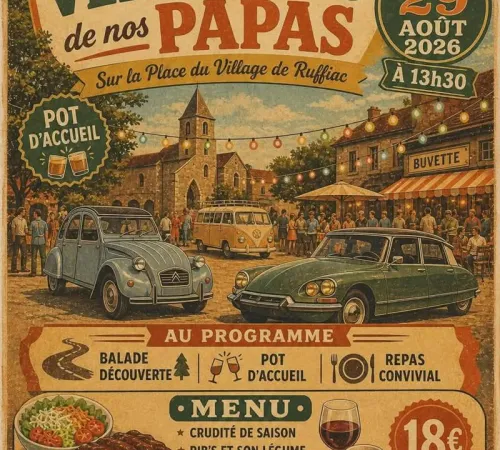 Rassemblement des véhicules de nos Papas