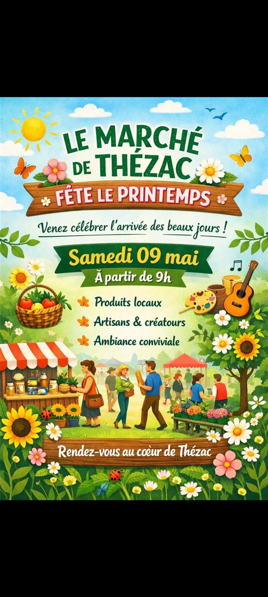 Le marché de Thézac fête le printemps