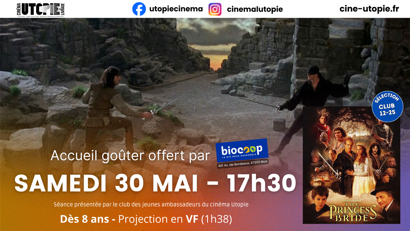 Ciné goûter - The Princess Bride