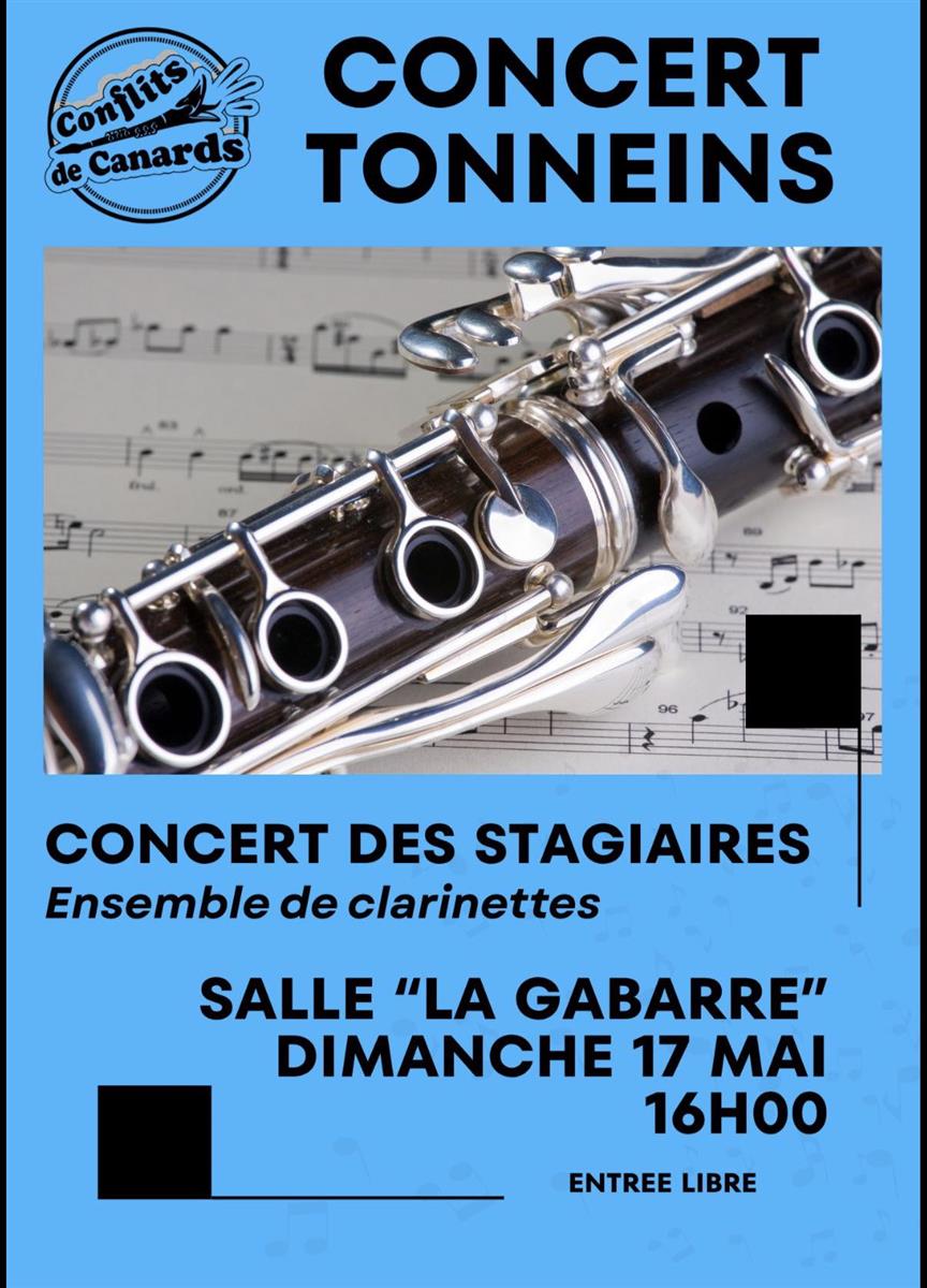 Concert ensemble de clarinettes