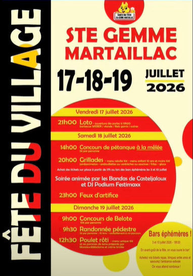 Sainte-Gemme-Martaillac en fête
