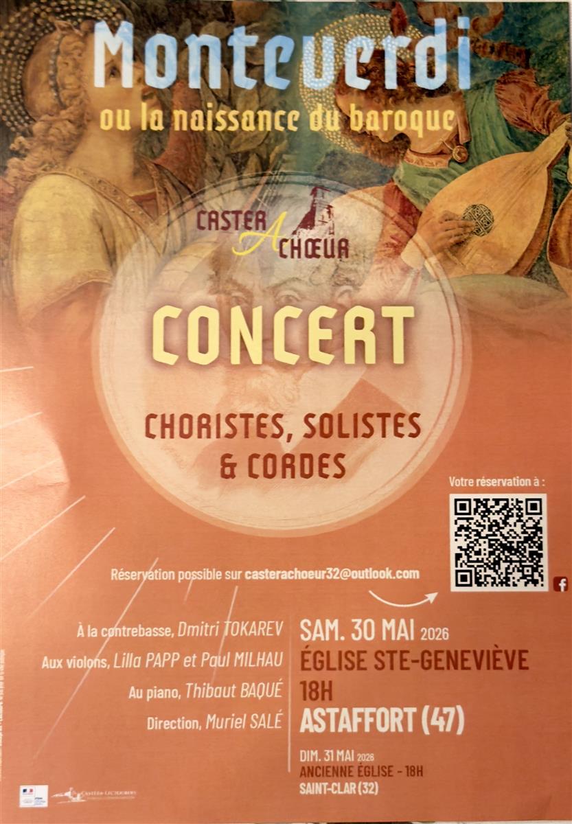 Concert Monteverdi ou la naissance du baroque