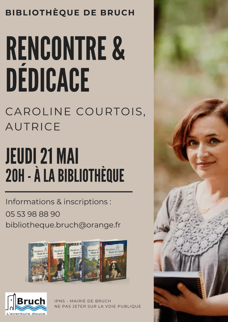 Rencontre et Dédicaces avec Caroline Courtois