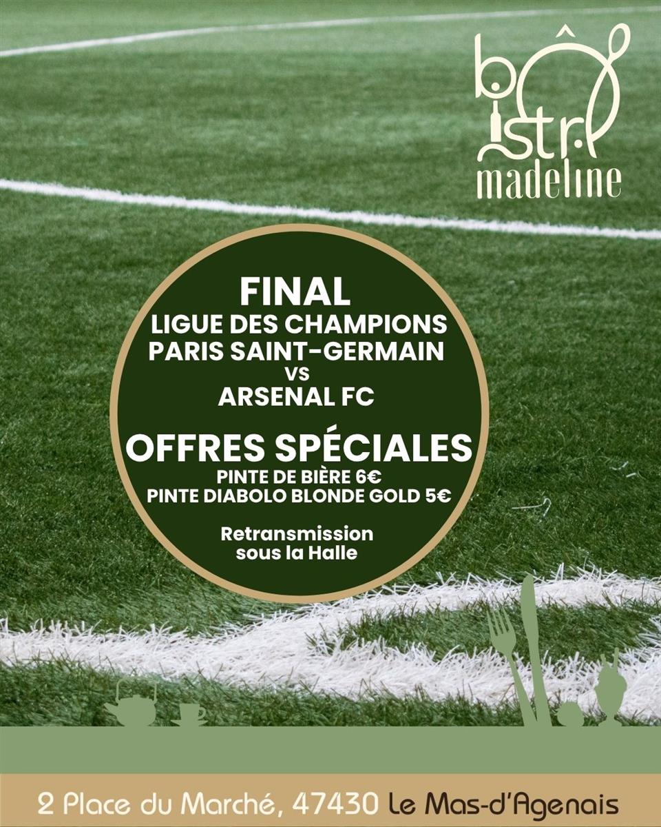 Final Ligue des Champions PSG vs Arsenal FC au ...