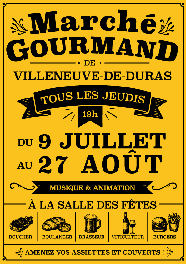 Marchés Gourmands de Villeneuve de Duras