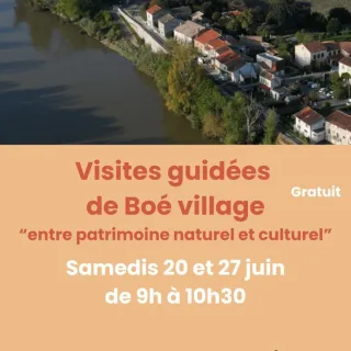 Visite guidée de Boé village